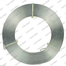 Filo alluminio piatto argento, 5 x 1 mm, 10 mt