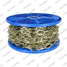 Catena cattedrale Ø 2 mm, interno maglia 24 mm x 10 mm, 30 mt, nichelata