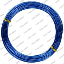 Filo alluminio tondo azzurro, 2 mm - 12 mt