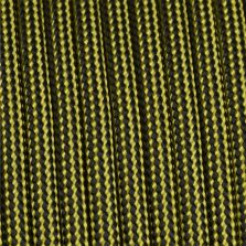 Paracord 550 stripes giallo-nero 4 mm - 100 mt