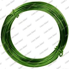 Filo alluminio tondo verde mela, 2 mm - 12 mt
