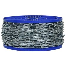 Catena saldata maglia lunga Ø 3 mm, interno maglia 26 mm x 6 mm, 60 mt, zincata elettrolitica