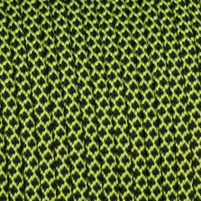 Paracord 550 diamond nero-giallo flu 4 mm - 10 mt