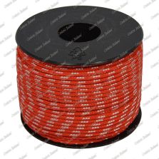 Treccia sky rossa con spia bianca 2 mm - 50 mt