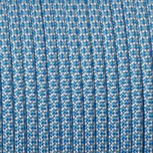 Paracord 550 snake azzurro-bianco 4 mm - 50 mt