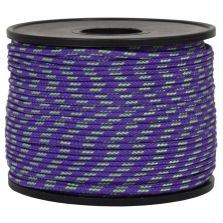 Treccia sky viola con spia verde flu 2 mm - 50 mt