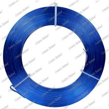 Filo alluminio piatto azzurro, 5 x 1 mm, 10 mt