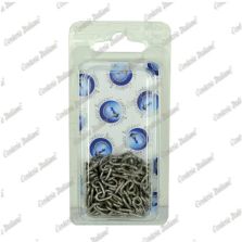 Catena orologio Ø 1,3 mm, interno maglia 8 mm x 2,5 mm, 3 mt, color piombo