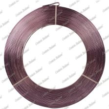 Filo alluminio piatto rosa, 5 x 1 mm, 10 mt