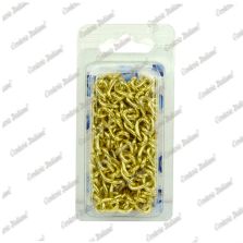 Catena gourmette Ø 1,2 mm, interno maglia 4,5 mm x 1,5 mm, 3 mt, ottonata