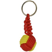 Portachiavi pallina sport giallo-rosso