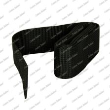 Nastro tessuto in polipropilene, nero, 40 mm - 1,5 mt