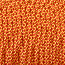 Paracord 550 snake giallo-rosso 4 mm - 30 mt