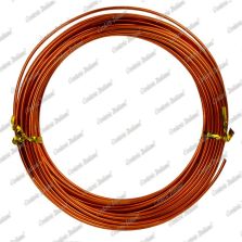 Filo alluminio tondo arancio, 2 mm - 12 mt