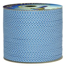 Treccia piatta starry, bianco/azzurro, 4 mm - 90 mt