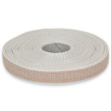 Cintino in cotone 22 mm - 7,5 mt, beige/grigio perla