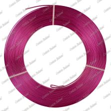 Filo alluminio piatto fucsia, 5 x 1 mm, 10 mt
