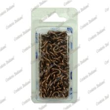 Catena gourmette Ø 2,5 mm, interno maglia 10 mm x 4 mm, 1,5 mt, bronzata