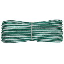 Treccia fantasia bicolore Bianco - Verde, 8 mm - 10 mt
