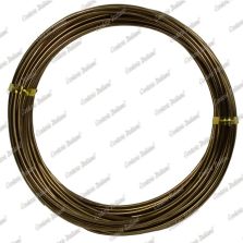 Filo alluminio tondo marrone, 2 mm - 12 mt