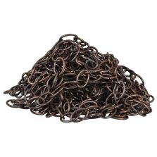 Catena ovale Ø 2 mm, interno maglia 15 mm x 8 mm, 1,5 mt, bronzata