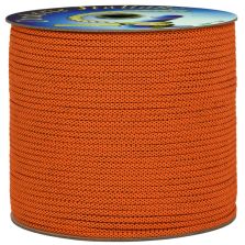 Treccia piatta diamond, arancio/nero/giallo, 4 mm - 40 mt