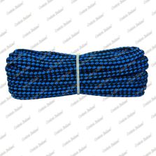 Treccia sport nero - azzurra, 6 mm - 10 mt