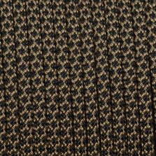 Paracord 550 diamond nero-beige 4 mm - 50 mt