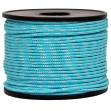 Treccia sky celeste con spia bianca 2 mm - 100 mt