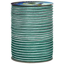 Treccia fantasia bicolore Bianco - Verde, 12 mm - 150 mt