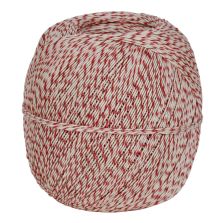 Spago 100% ramiè bianco - rosso titolo 2/4 - 300 gr