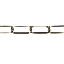 Catena genovese Ø 2 mm, interno maglia 16 mm x 6 mm, 1,5 mt, nichelata