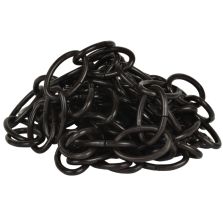 Catena ovale Ø 2,8 mm, interno maglia 17 mm x 10 mm, 1 mt, nera