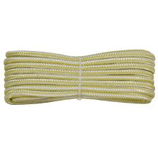 Treccia fantasia bicolore Bianco - Gialla, 10 mm - 10 mt