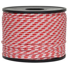 Treccia sky bianca con spia rossa 2 mm - 50 mt