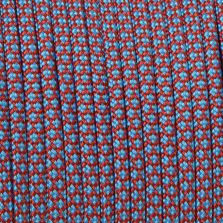 Paracord 550 snake azzurro-rosso 4 mm - 10 mt