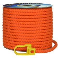 Treccia per ciambelle arancio con moschettone 8 mm - 30 mt