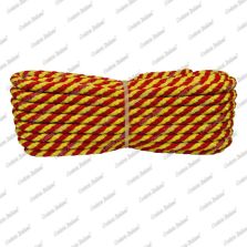 Treccia luxury giallo - rossa, 4 mm - 10 mt