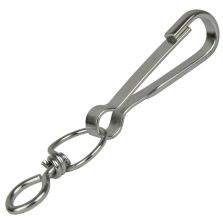 Moschettoni girevoli con anello simplex, 60 mm, 50 pz