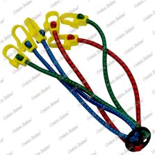 Ragno elastico 8 mm - 40 cm con 4 attacchi, 25 pezzi