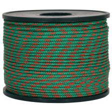 Treccia sky verde con spia arancio 2 mm - 50 mt