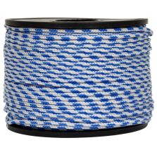 Treccia sky bianca con spia azzurra 2 mm - 100 mt