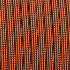 Paracord 550 stripes arancio-verde militare 4 mm - 10 mt