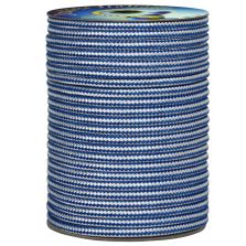 Treccia fantasia bicolore Bianco - Azzurra, 6 mm - 250 mt