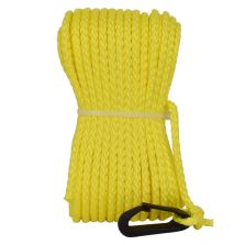 Treccia boa sub galleggiante gialla con moschettone, 4 mm - 20 mt