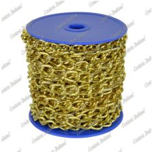 Catena gourmette Ø 1,2 mm, interno maglia 4,5 mm x 1,5 mm, 25 mt, ottonata