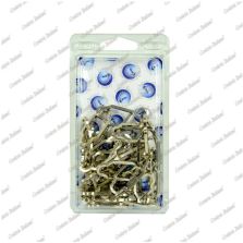 Catena cattedrale Ø 2 mm, interno maglia 24 mm x 10 mm, 1 mt, nichelata