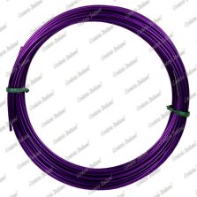 Filo alluminio tondo viola, 2 mm - 12 mt