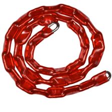 Catena antifurto filo tondo Ø 6 mm - 100 cm, zincata con guaina in pvc
