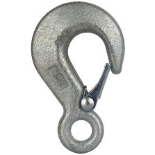 Gancio di sollevamento DIN 689 zincato con sicura, 1 pz